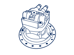 Гидромотор редуктора поворота Hyundai R520LC-9 31QB-18130 TG