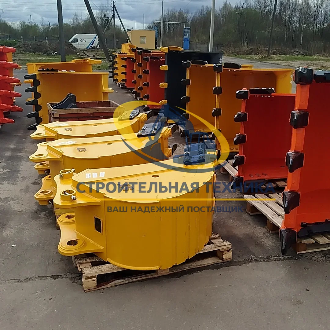 Ковш траншейный для Komatsu PC200-7 (0,4м3) ширина 600мм,коронки скальные J350 (3шт) (ST1) — купить в Строительная техника | Арт. ST30996