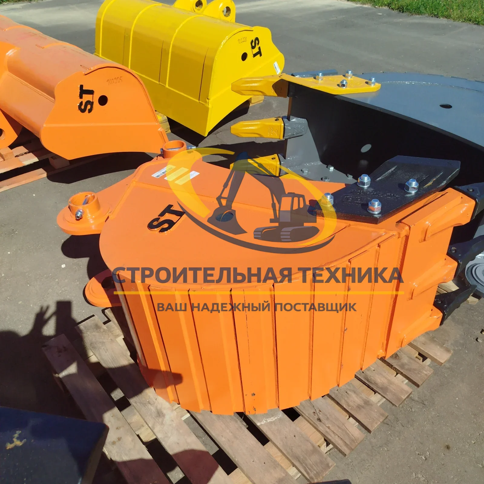 Ковш траншейный для Hitachi ZX200-3 (0,3м3) ширина 600мм,коронки скальные J300 (3шт) (ST1) — артикул ST30806 — фото 3